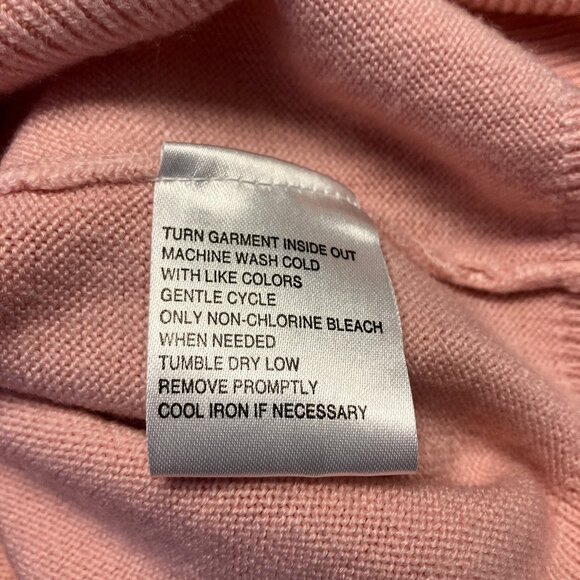 Sag Harbor Pink Moch Turtleneck Long Sleeve Soft Sweater XL - Picture 3 of 6